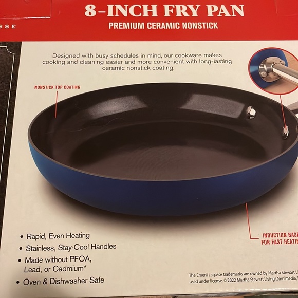 New in box Premium Ceramic Nonstick Frying Pan by Emeritus Lagasse - Picture 4 of 4